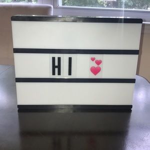 Light up message board